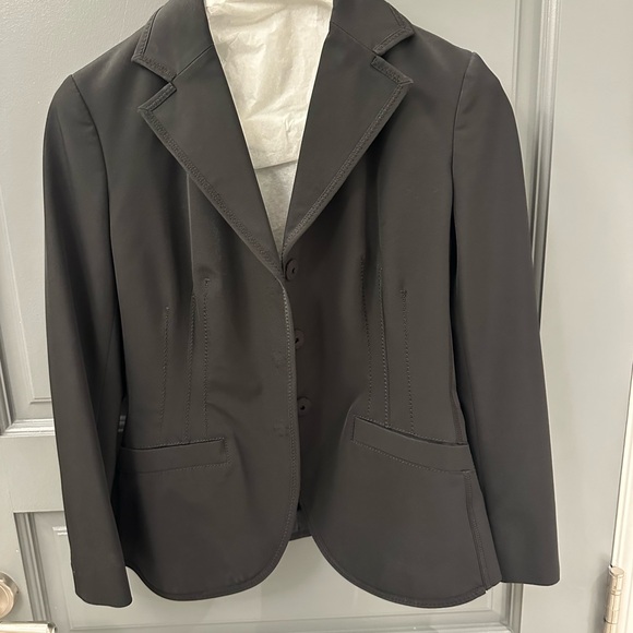 Prada blazer with stitch detail. Very lightly used. Silk. - Picture 1 of 2